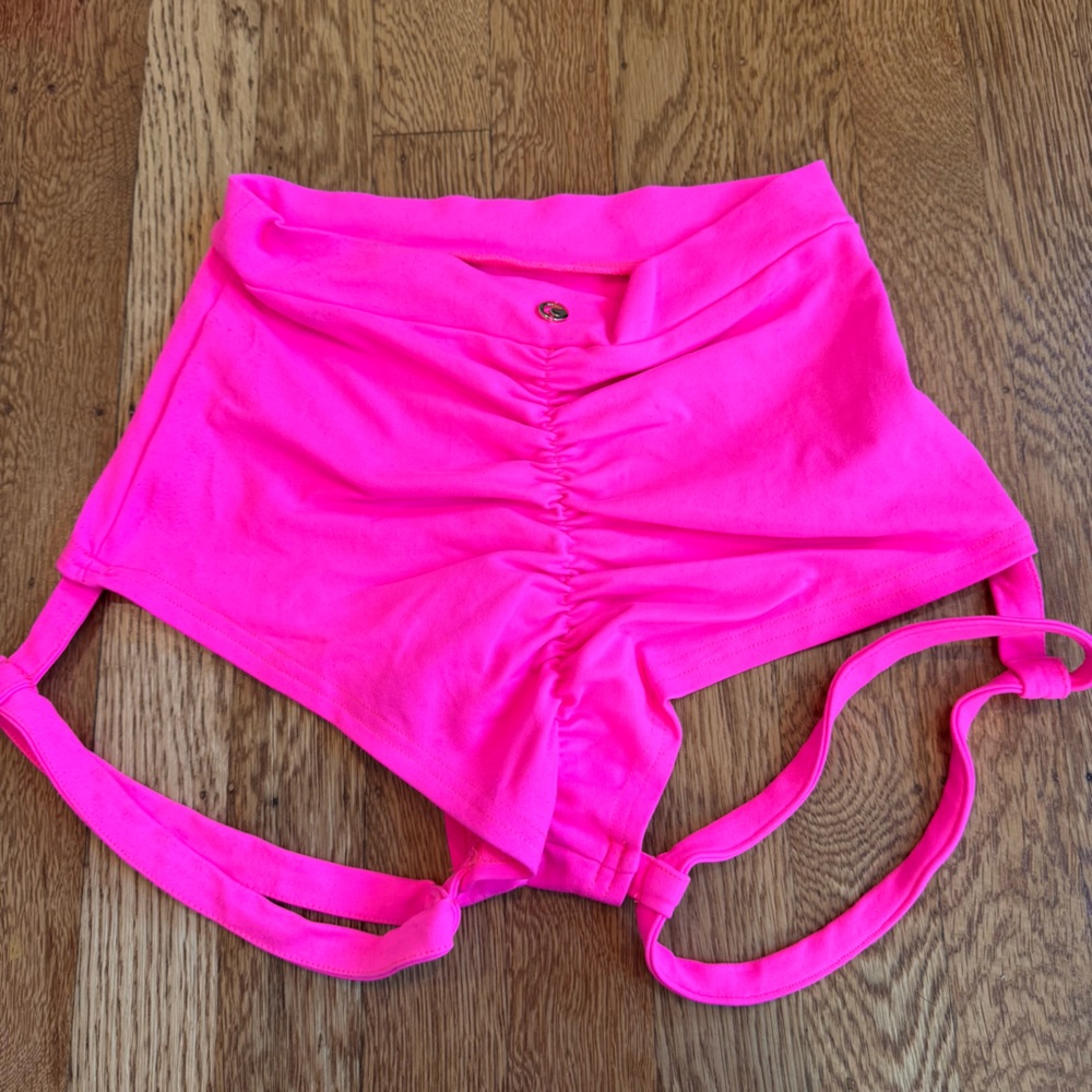 Lunalae Follow me bra & Lure you shorts sz US 4 hot pink Pole dance wear - Picture 8 of 14